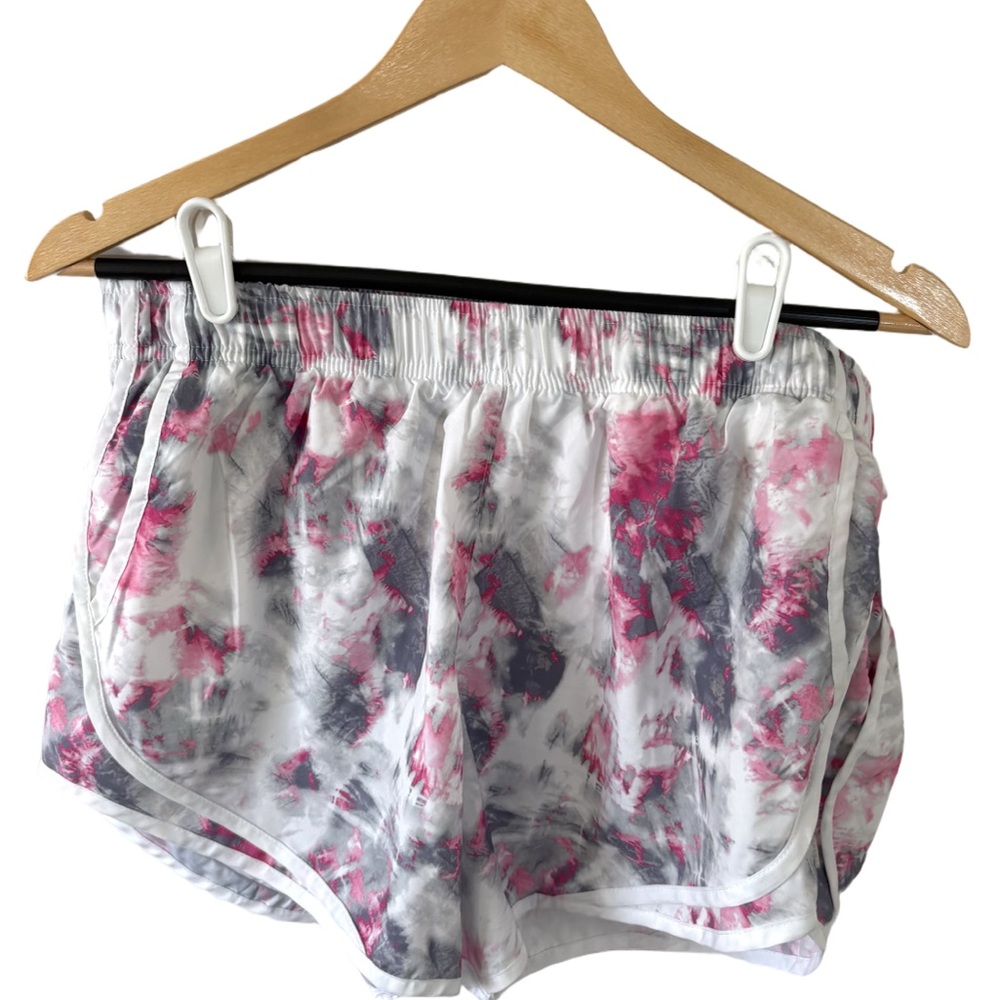 Calvin Klein Pink & Gray Tie-Dye Athletic Shorts – Size L (12/14)